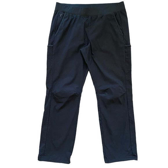 Columbia Men's Athletic Pants Sweatpants XL Black Straight Stretch Drawstring - Picture 1 of 12